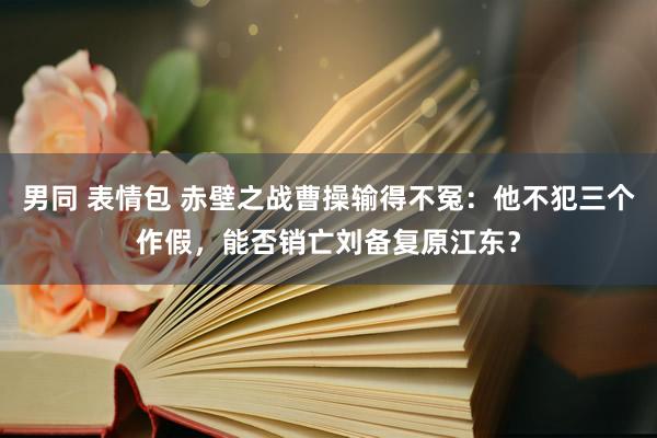 男同 表情包 赤壁之战曹操输得不冤：他不犯三个作假，能否销亡刘备复原江东？