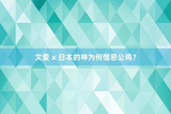 文爱 x 日本的神为何憎恶公鸡？