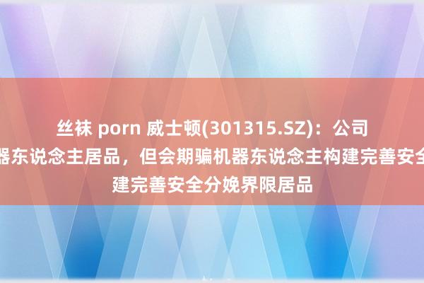 丝袜 porn 威士顿(301315.SZ)：公司不挑升制造机器东说念主居品，但会期骗机器东说念主构建完善安全分娩界限居品