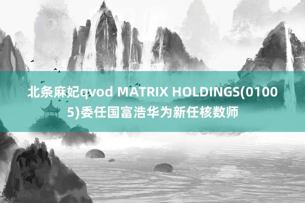 北条麻妃qvod MATRIX HOLDINGS(01005)委任国富浩华为新任核数师