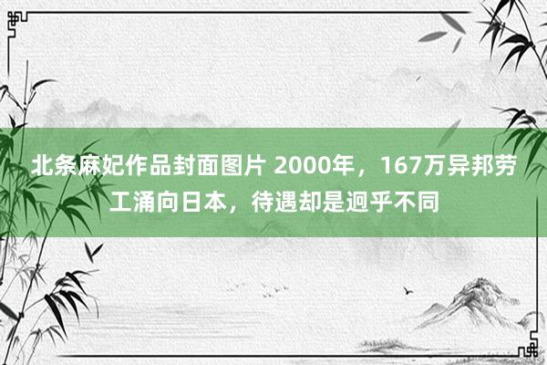 北条麻妃作品封面图片 2000年，167万异邦劳工涌向日本，待遇却是迥乎不同