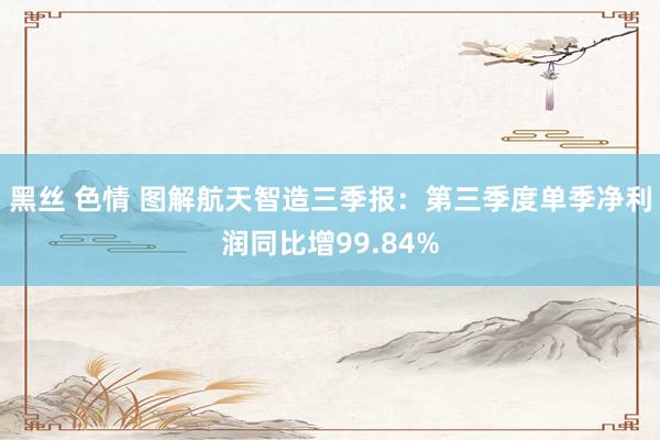 黑丝 色情 图解航天智造三季报：第三季度单季净利润同比增99.84%