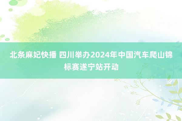 北条麻妃快播 四川举办2024年中国汽车爬山锦标赛遂宁站开动